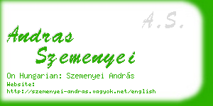 andras szemenyei business card